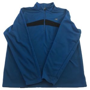 Men’s Blue & Black New Balance 1/4 Zip Pullover